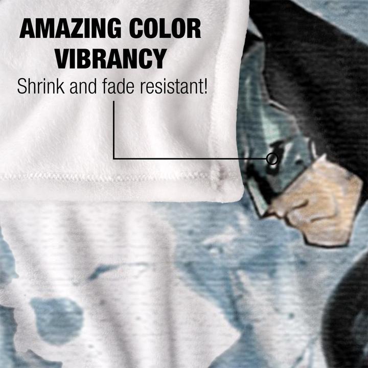 Actual product image Batman Silky Profile Soft Touch Blanket (152 x 127 cm)