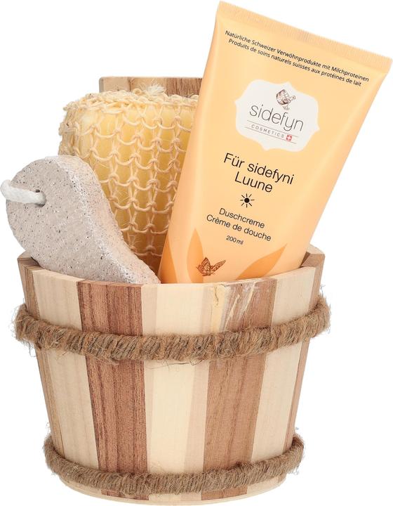 Produktbild Sidefyn Cosmetics SIDEFYN Geschenks Holzku Dusch side Luun (200 ml)