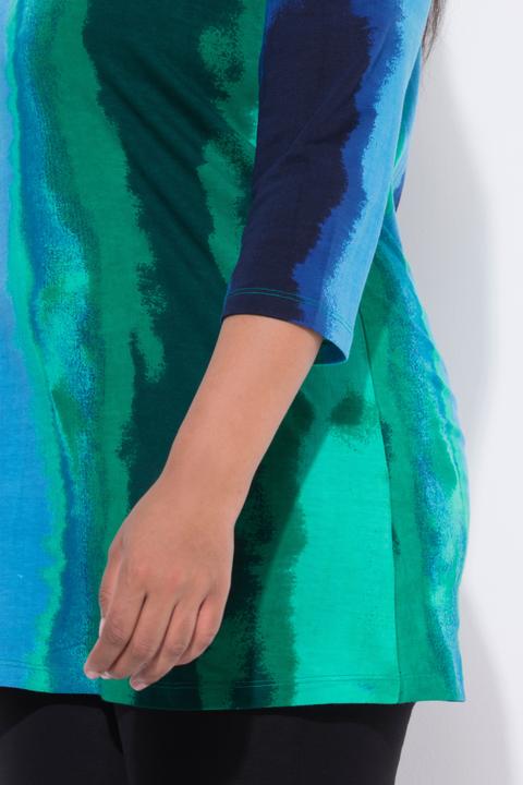 Actual product image Ulla Popken Batik Wave Knit Tunic (68)