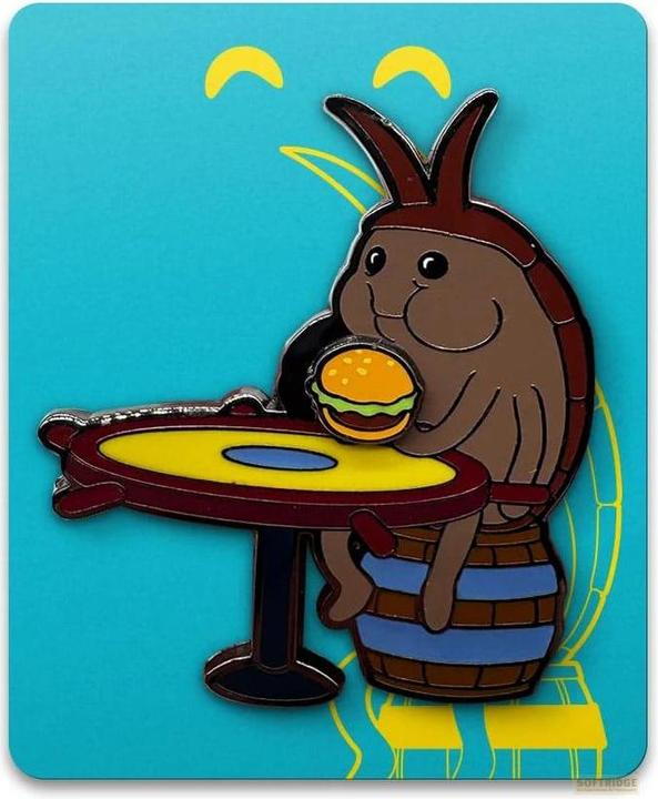 Actual product image Youtooz SpongeBob SquarePants Pin Badge Cockroach 5 cm