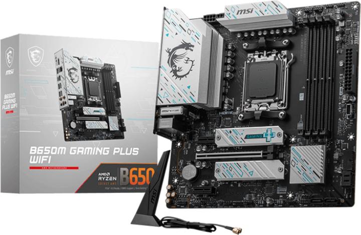 Produktbild MSI B650M GAMING PLUS WIFI (AM5, AMD B650, mATX)