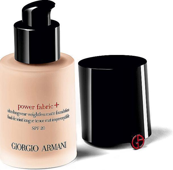 Actual product image Giorgio Armani Matt Makeup Power Fabric + ( Ultra Longwear Weightless Matte Foundation) 30ml - Shade: 4.75 (Camel)