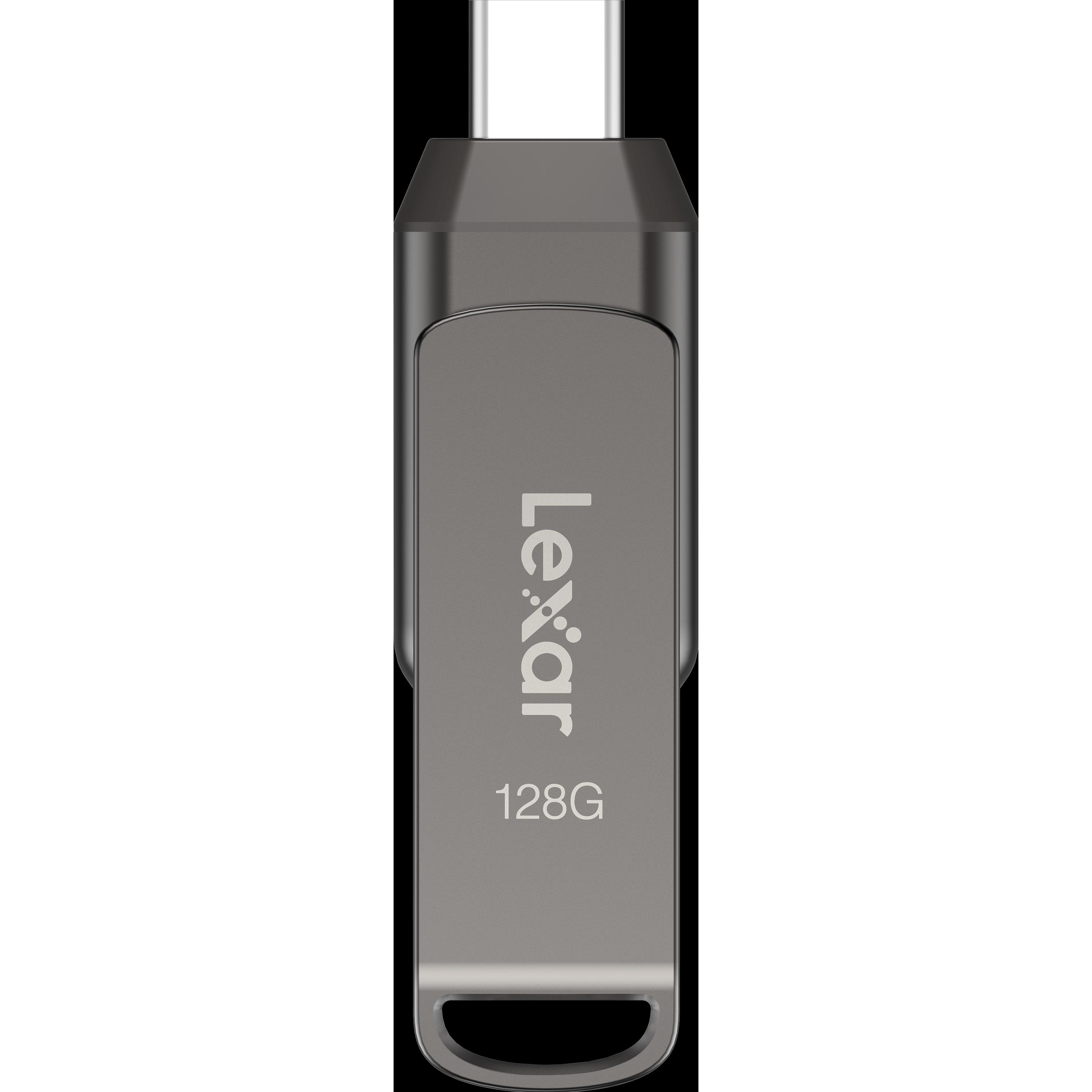 Lexar JumpDrive Dual Drive D400 (128 GB, USB-C, USB-A), USB Stick, Grau