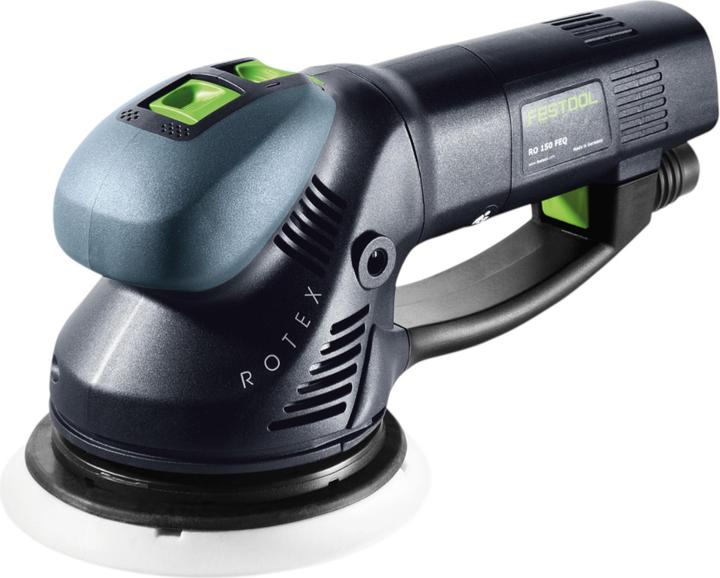 Actual product image Festool 100 Jahre Getriebe-Exzenterschleifer RO 150 FEQ-Plus 100Y (Eccentric grinder, 720 W)