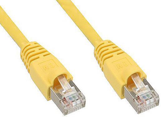 Produktbild Aquatuning Patchkabel, S-FTP, Cat.5e, gelb, 10m (SF/UTP, CAT5e, 10 m)