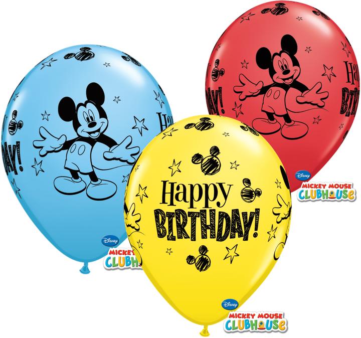 Produktbild Qualatex Luftballons Mickey Mouse Geburtstag (25 x)