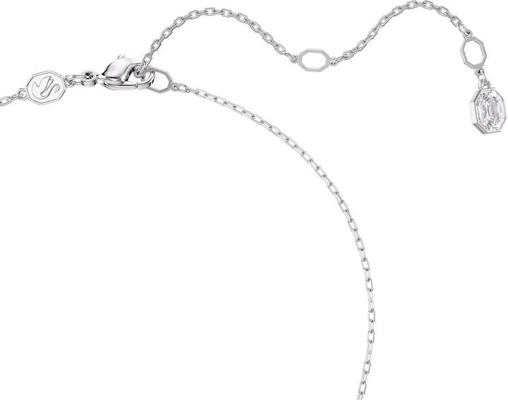 Productafbeelding Swarovski Sublima halsketting rondgeslepen wit (Swarovski metaal, 45 cm)