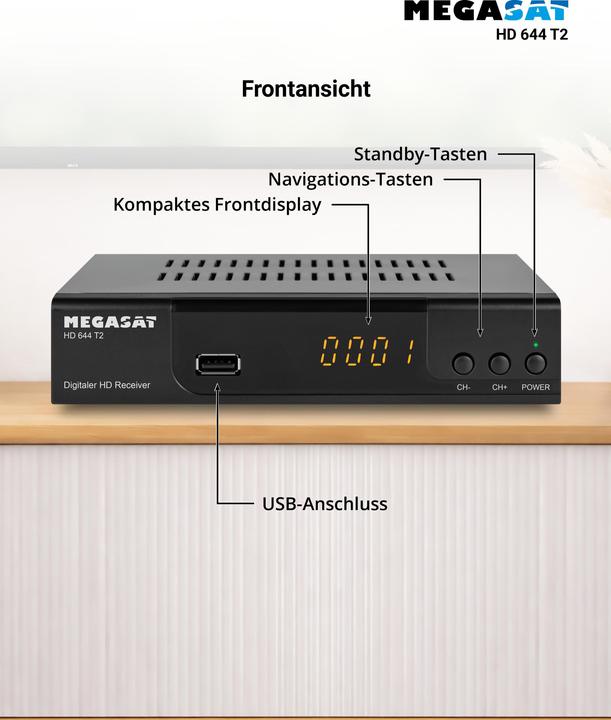 Produktbild Megasat HD644T2 (DVB-T2)