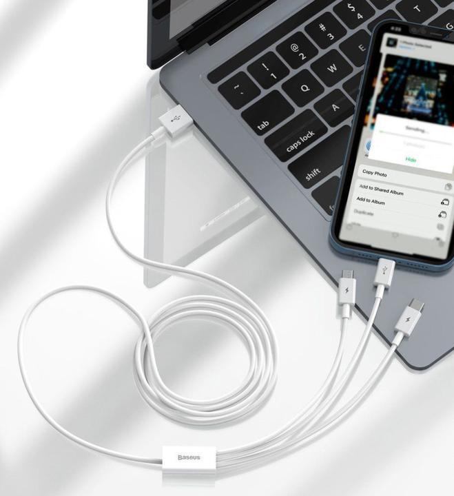 Immagine prodotto Baseus 3 in 1 Multicharger USB-Cable (1.50 m, USB 2.0, 66 W)