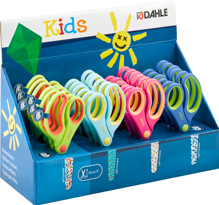 Produktbild Dahle Kinderscheren-Display 24 Stück rund ass. (13 cm)