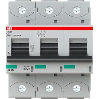 ABB, Schutzschalter, Hochleistungssicherungsautomat S803S-C2 2A