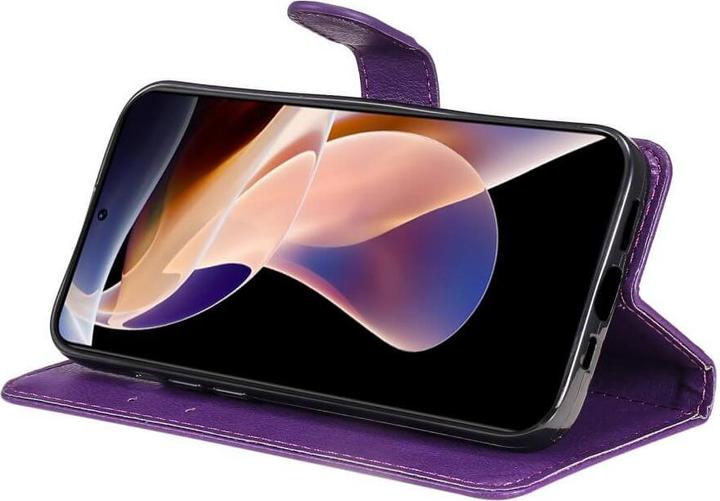 Produktbild Cover-Discount Xiaomi Redmi Note 11 Pro+ - Leder Etui Hülle violett (Xiaomi Redmi Note 11 Pro+)