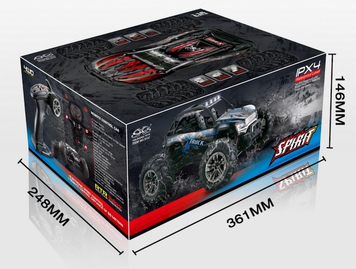 Image du produit Absima Echelle 1:16 4WD High Speed Sand Buggy X TRUCK 2,4GHz Noir/Rouge (RTR Prêt à fonctionner)