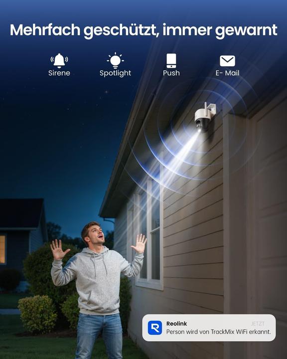 Immagine prodotto Reolink B770 Outdoor PTZ-Kamera inkl. SP 4 MP, 38-96° (3840 x 2160 pixel)