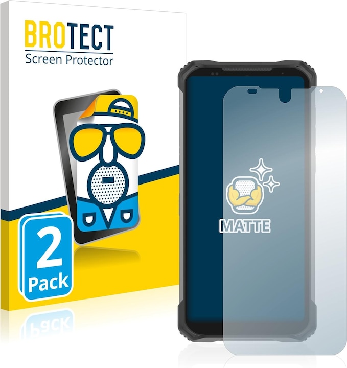 Actual product image BROTECT Anti-glare screen protector matt (2 Piece, Doogee S86)