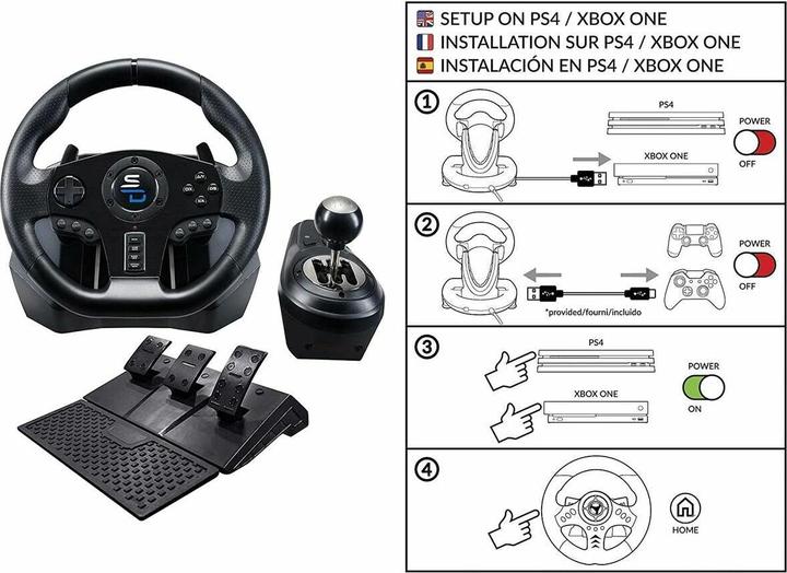 Image du produit Subsonic Superdrive DRIVE PRO SPORT GS850-X (Xbox One S, Xbox One X, Xbox Series X, Xbox Series S, PS4)