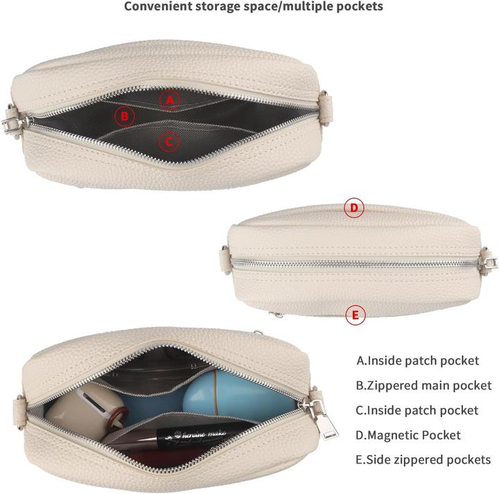 Immagine prodotto Only-Bags.Store Mini cross-body bag, borsa quadrata con ampia tracolla, alla moda