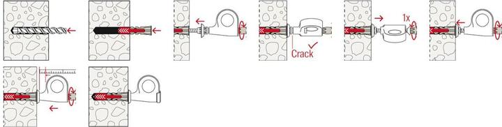 Produktbild Fischer DuoPower 8x40 EasyHook Loop K (4 Stk.)