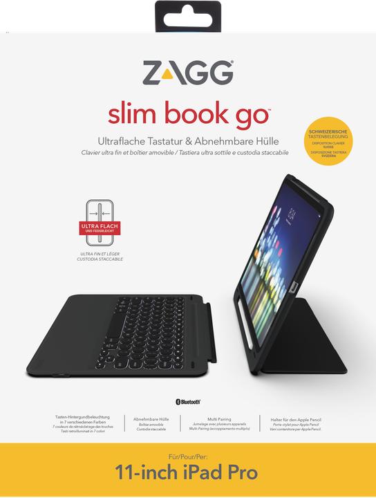 Produktbild Zagg Slim Book Go (CH)