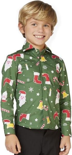 Immagine prodotto OppoSuits Camicia Santaboss per bambini (Taglia unica)