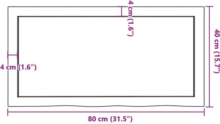 Image du produit vidaXL Gianna (80 x 6 x 40 cm)