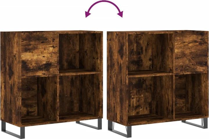 Actual product image VidaXL Plattenschrank Räuchereiche 84,5x38x89 cm Holzwerkstoff