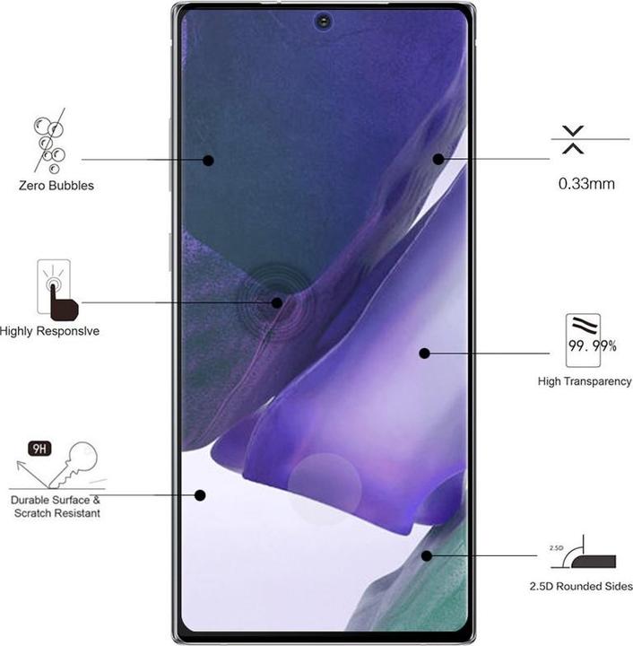 Image du produit Eiger Mountain Glass Clear Edge (1 pcs, Samsung Galaxy Note 20)