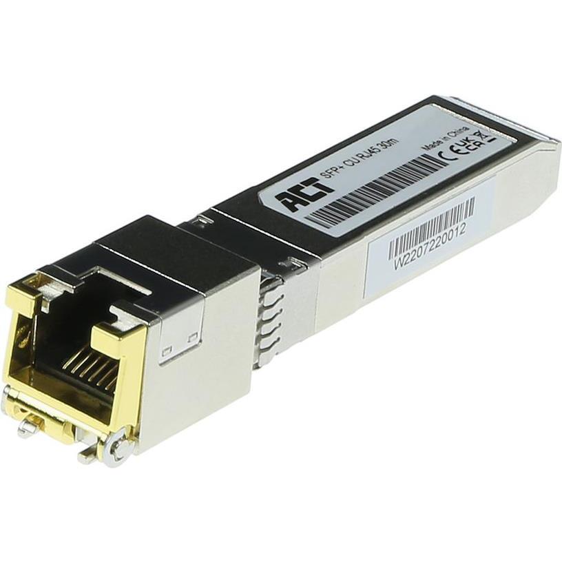 ACT SFP+ 10Gbase copper RJ45 encoded for Cisco, Transceiver, Silber