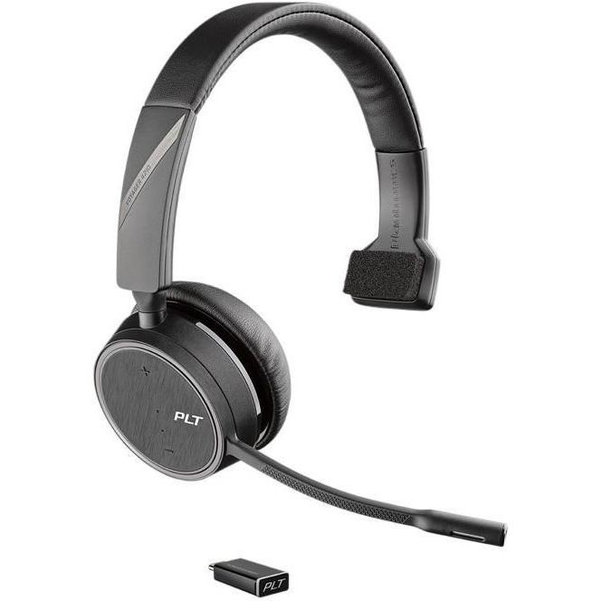 Poly Voyager 4210 UC (Kabellos, USB-A), Office Headset, Schwarz