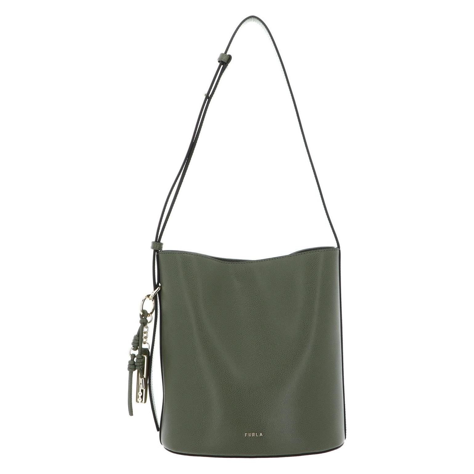 Furla, Damen, Handtasche, Roxie Bucket Bag, Grün