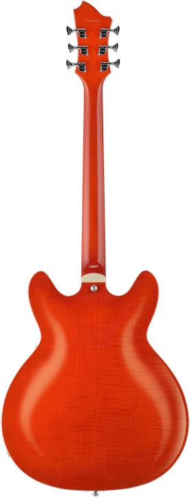 Image du produit Hagstrom Guitare électrique, Super Viking, Mandarin Flame (Guitare semi-acoustique)