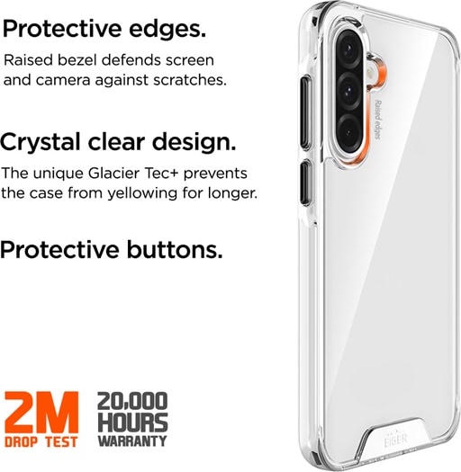 Actual product image Eiger Glacier Case SAM A36/A56 (Samsung Galaxy A56, Samsung Galaxy A36)