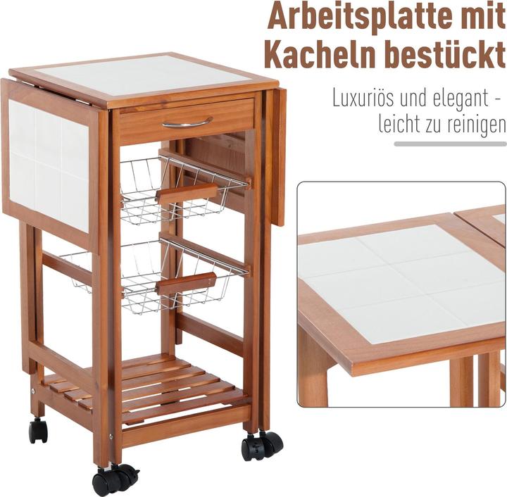 Actual product image Homcom Kitchen trolley