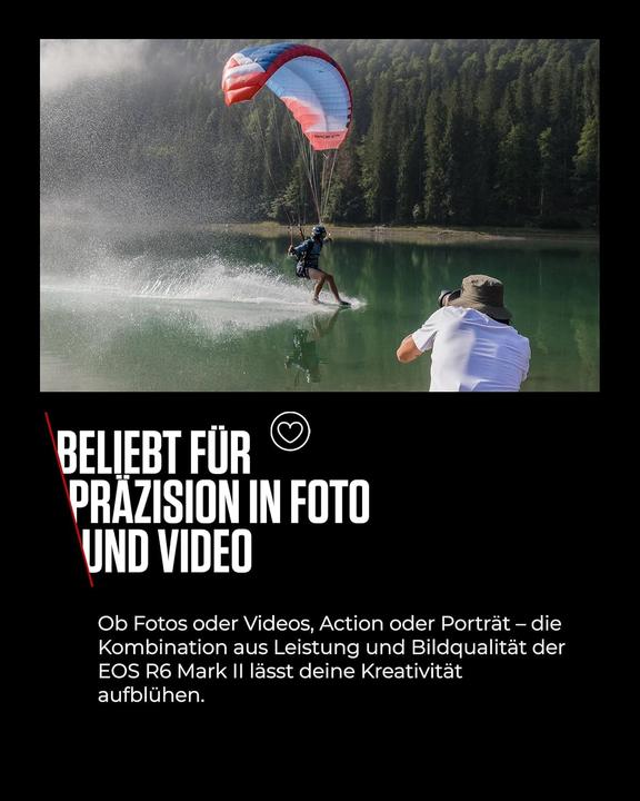 Produktbild Canon EOS R6 Mark II Kit (EU) (24 - 105 mm, 24.20 Mpx, Vollformat)