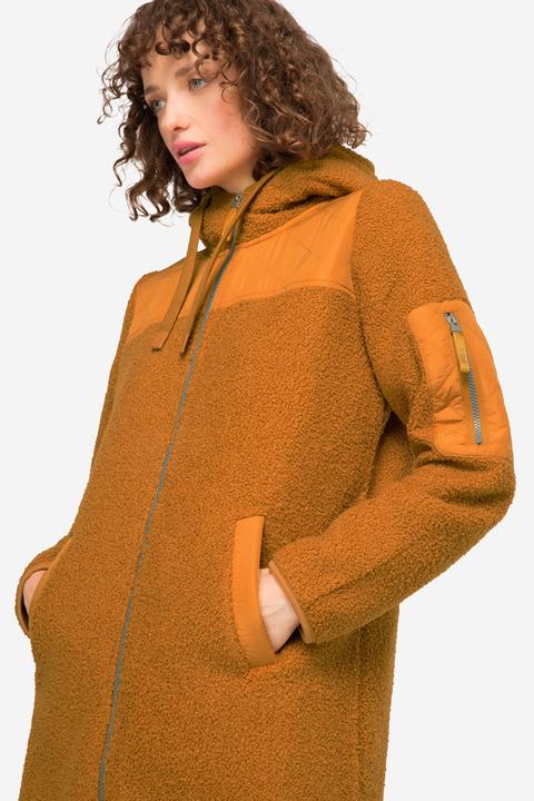 Image du produit Laurasøn Manteau à capuche en polaire bouclée, manches longues. Label OEKO-TEX (XL)