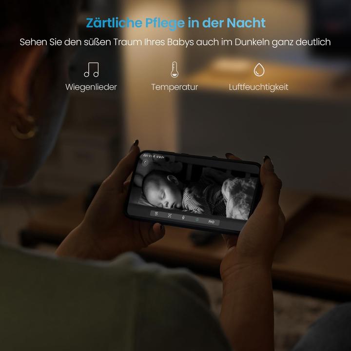 Produktbild IeGeek Babyphone (Babyphone mit Kamera, 300 m)