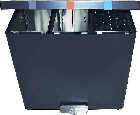Immagine prodotto ReinigungsBerater Sistema di separazione dei rifiuti RecycloKick 3 Separatore di rifiuti 3 x 34 L in grafite con tre (102 l)