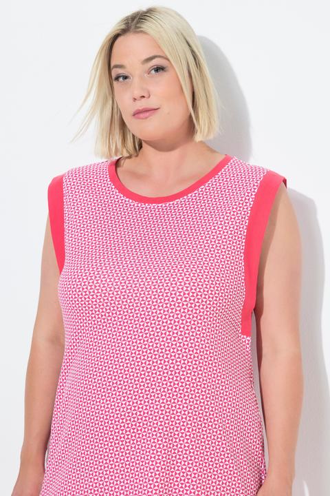 Immagine prodotto Ulla Popken Maglia dal taglio lungo e smanicato con stampa e scollo rotondo (46, 48)