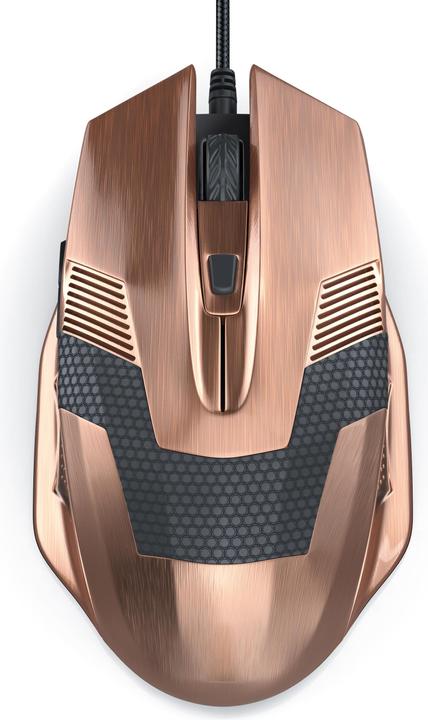 Produktbild CSL Gaming Maus, kabelgebunden, Gaming Maus im Copper-Look 2400 dpi, Abtastrate wählbar, Kupferfarben (Kabelgebunden)
