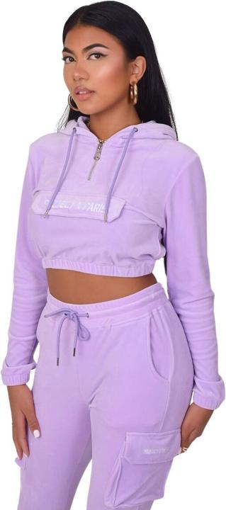 Produktbild Project X Paris kurzer kapuzenpuover aus samt für en (L)