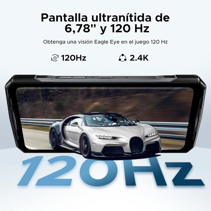 Image du produit Doogee V40 5G NFC (678 Go, Argent, 6.50", 5G)