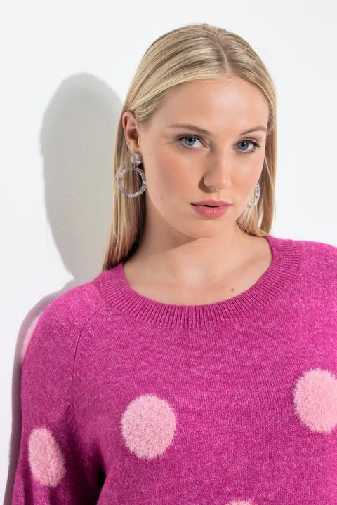 Produktbild Ulla Popken Pullover, Punkte, Rundhals, Raglan-Langarm (58)