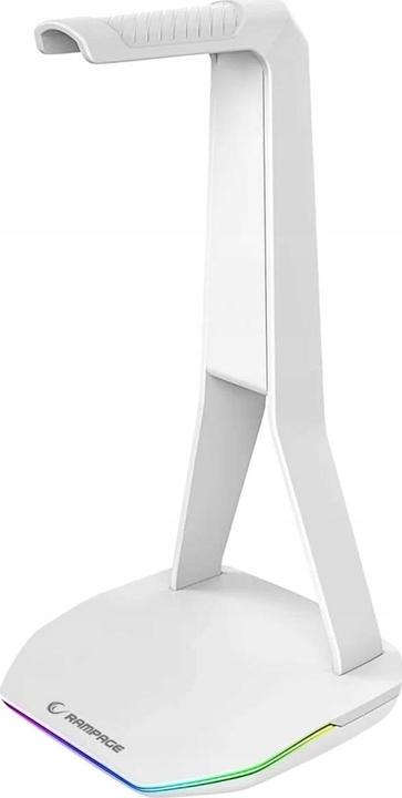 Rampage Tour T14 blanche / support pour casque / RGB / 2x USB-A