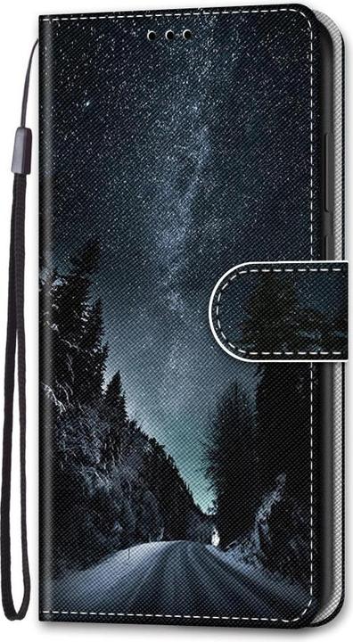 Produktbild Ueli Express iPhone 13 Pro Buch Etui Tasche mit Kartenfach Nachthimmel (Apple iPhone 13 Pro)