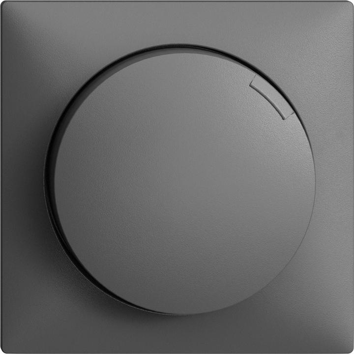 Actual product image Feller Cover set for rotary dimmer dark gray