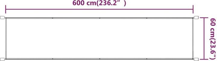 Produktbild vidaXL Senkrechtmarkise (0.60 m)