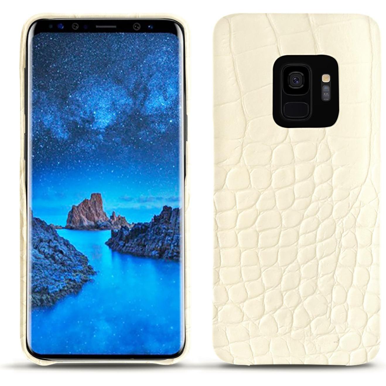 Thumbnail - Noreve Lederschutzhülle (Samsung Galaxy S9+), Smartphone Hülle, Weiss