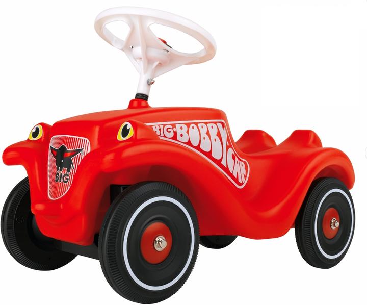 BIG Porteur rouge, pneus chuchotants et protecteurs chaussures