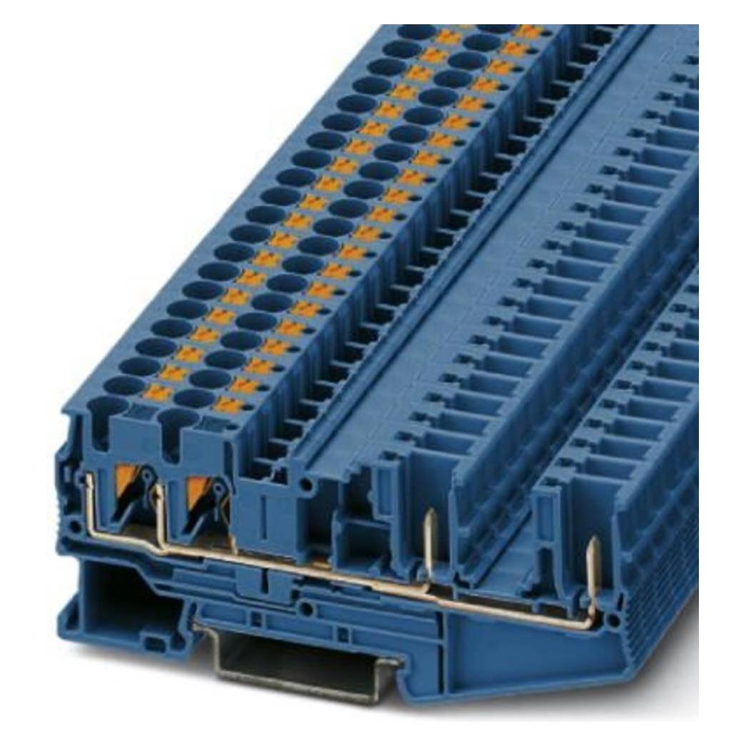 Phoenix Contact 3212000 Klemmenblok 4 Blauw, Kabels + Stekkers, Blauw