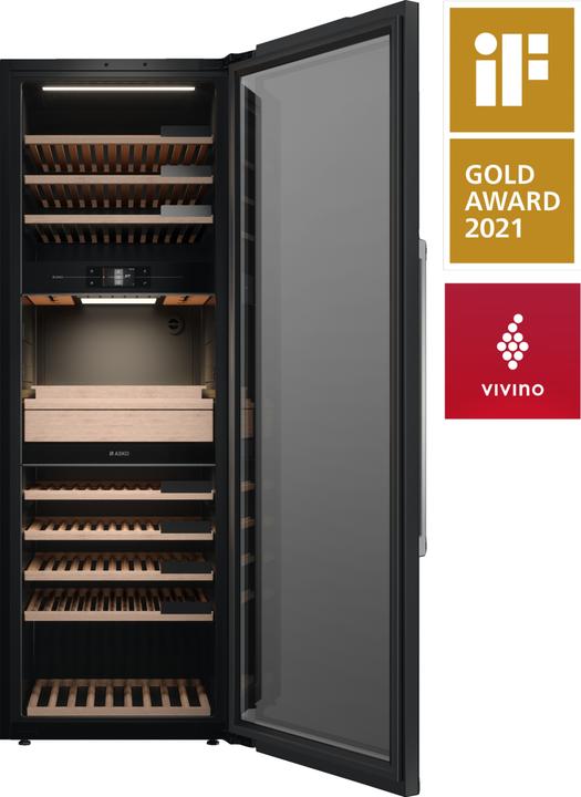Immagine prodotto Asko Armadio per vini a libera installazione ELEMENTS WCN311942G Frontale in vetro nero